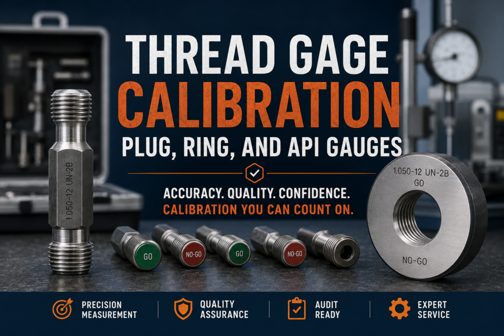 Thread Gage Calibration: Plug, Ring, and API Gauges